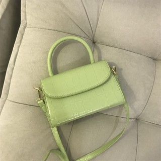 Bags handbags summer small fresh French niche high sense crocodile pattern simple foreign gas portab