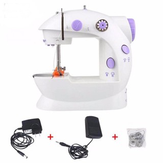 2-Speed Mini Electric Sewing Machine Kit (White