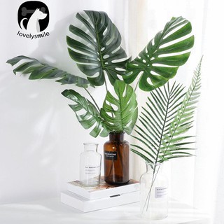 ♞➽1Pc Nordic Style Fake Monstera Leaf Plant Home Office Decoration Photo Prop