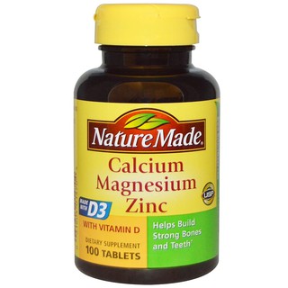 Nature Made, Calcium Magnesium Zinc, Tablets