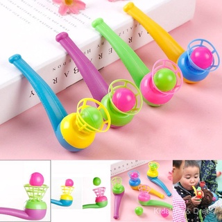 【COD】Plastic Floating Children Blow Balls Tube Toy Plastic Suspension Blower Pipe Blowing Air Susp