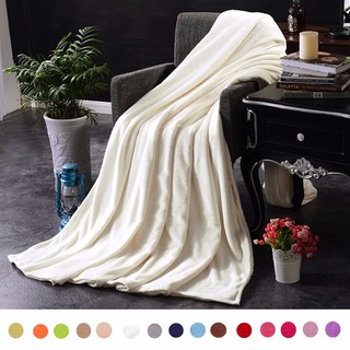 Super Soft Warm Solid Micro Plush Fleece Blanket Throw Rug (4)