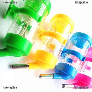 [takejoyfine]3 Sizes Plastic Hanging Hamster Guinea Pig Rabbit Water Bottle Dispenser Feeder
