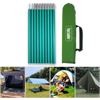 1.9m Awning Tarp Tent Support Rod Adjustable Outdoor Camping Hiking Beach Canopy Sunshade Canopy