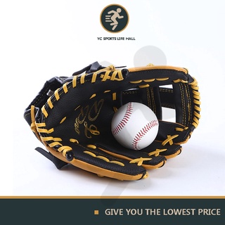 ✤Cowhide Baseball Gloves Junior Adult Outfield Pitcher Gloves Two-layer Cowhide Strike Baseball Glov