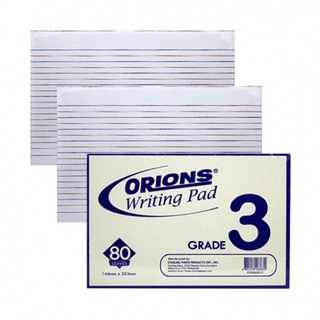 Orions Writing Grade 3 Pad 3/Pack