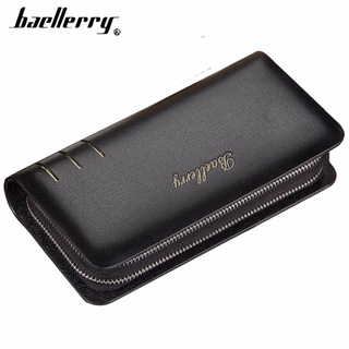 Baellerry Large Capacity Men Wallets Long Wallet Cell Phone Pocket Card Holder Men Clutch Bag Top Quality Business Purse Wallet (1)