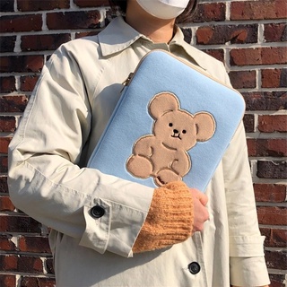 Cute Korea Ins Bear Ipad Pro 9.7'' Laptop Case Fashion Cartoon Bear 11 13 13.3 15 Inch Tablet
