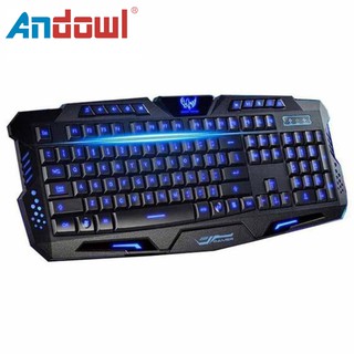 Andowl Keyboard 3 Colors-Light Gaming Keyboard Wired Keyboard Gameboy