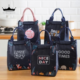 Women Men Oxford Waterproof Insulated Lunch Bag Large Thermal Bento Picnic Food Cooler Bags Tote Box Case