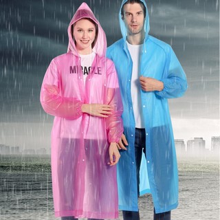 Reusable Rain Coat Lightweight EVA Rain Poncho for Women and Men Reusable Raincoat Free Size Adult