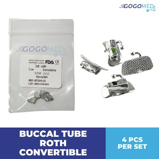 Buccal Tube Roth Convertible/Non-Convertible 4 Pieces per Pack