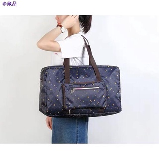 □Waterproof Foldable Traveling Bag HD Image High Capacity Handbag Suitcase (XL waterproof)COD