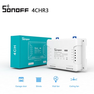 SONOFF 4CH R3 Wifi Smart Switch 4 Gang Inching/Self-Locking/Interlock Wireless RF Remoto Control Device for DIY Smart Home
