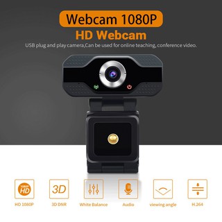 Webcam with Mic for Pc and Laptop1080p HD Network Camera with Built-in Microphone Notebook Computer USB Drive Free Plug and Play High-definition Video Camera 85 ° Wide-angle 2mp 1920x1080p PC / Laptop Computer (5)