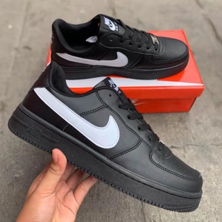 New all black white Nike Air Force 1Low cut Sneakers For Men And Women Shoes basketball shoes#36-45#