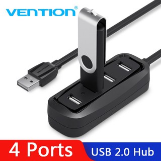 Vention 4 Port USB HUB 2.0 Portable OTG HUB 480Mbps USB Splitter with LED Lamp