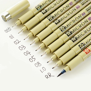 7/9pcs Sakura Liner Pen Set Waterproof Black Fineliner Micron Pen Design Sketch Drawing Marker Artis