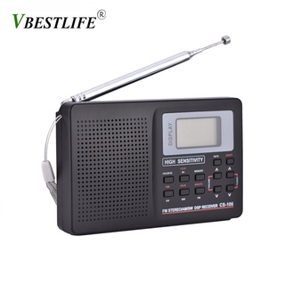 radioFull Band AM/SW/LW/TV/FM Radio Sound Full Frequency Receiver Receiving FM Radio with Timing Ala