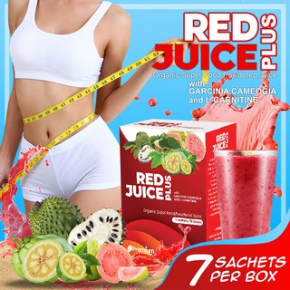 SUPERSALE Red Juice Plus (7 Sachets or good for 3-4 Liters) Organic Superfood Powdered Juice Organic