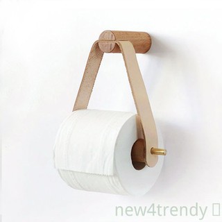 Wooden Rolled Toilet Paper Holder Bathroom Storage Paper Hand Towel Dispenser Toilet Tissue Paper Rack