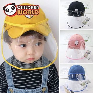 Childrenworld Baby Anti-Spitting Dustproof Face Shield Protective Cover Cap Baseball Hat Lcs3