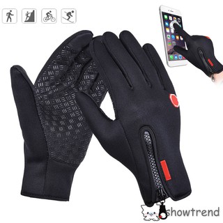 Cycling Sport Thermal TouchScreen Full Finger Gloves Winter Warm Outdoor Skiing