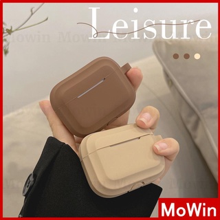 Airpods Pro Case Headphone Case Skin Feel Silicone Soft Case Shockproof Waterproof Full Coverage Brown Coffee Milk Tea Simple Style For Airpods1 Airpods2 Airpods3 Airpods Pro