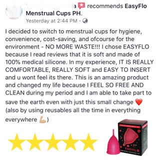 EasyFlo Menstrual Cup Starter Package (9)