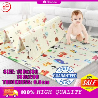 HM❤️NEW SCS Baby Blanket Carpet Floor Mat Play Mat Soft Playmats Foldable Rug-COD❤️