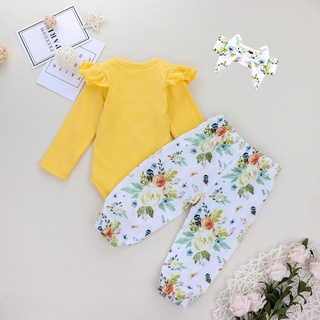 Fommy Newborn Baby Girl Clothes Infant Baby Clothes Girl Cute Baby Girl Outfits 3PC Set Newborn (8)