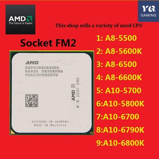 AMD A8 5500 5600K 6500 6600K A10 5700 5800 6800K FM2 CPU