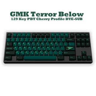 129 Key PBT Keycap Cherry Profile DYE-SUB Personalized GMK Terror Below Keycaps For Mechanical Keyboard GMMK Pro/RK61