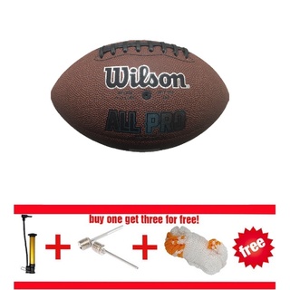 【New Arrival 】 Wilson 1455 NFL Rugby American PU Leather Football Students Dedicated Size 9 Match Training Official Rugby Ball With Free Gifts