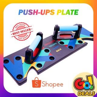 ADJUSTABLE PUSH UP PLATE RACK Board Carbs Fitness Workout Diet Fat Burning Keto Weight Loss Fasting