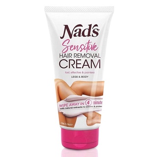 Nad’s Sensitive Hair Removal Cream for Legs & Body 150ml (5.1 oz)