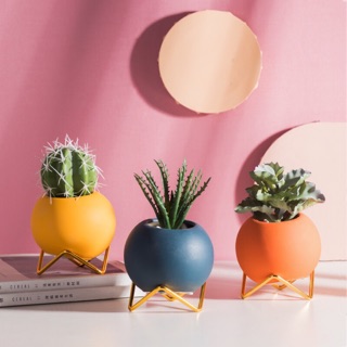 Aesthetic Ceramic Round Flower Vase Decorative Pot Home Decor