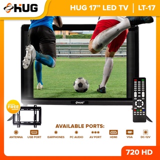 ▬﹍HUG Slim LED TV Flat Screen High Definition TV with FREE Wall Bracket (Screen size 17 Inches) LT17