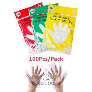 No1.go 100Pcs/Pack High Quality Disposable Plastic Gloves