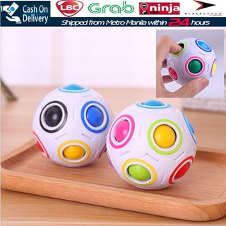 【Fast Delivery】3D Puzzle Ball Cuber Speed Rainbow Ball Magic Cube (1)