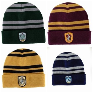 Harry Potter 4 College Hats Gryffindor Cap Slytherin Beanies Winter Hat
