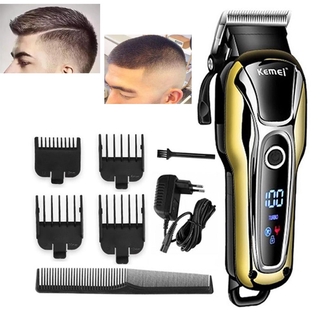 2021 Kemei hair clipper professional hair clipper men's hair clipper electric clippers LCD screen