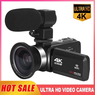 KOMERY 4K Camcorder 30FPS Ultra HD Vlogging Video Camera for YouTube 16X Digital Zoom IR Night