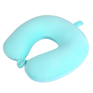 Maternity Pillows№Soft Crystal velvet U Shaped Slow Rebound Memory Foam Travel Neck Pillow for Offic