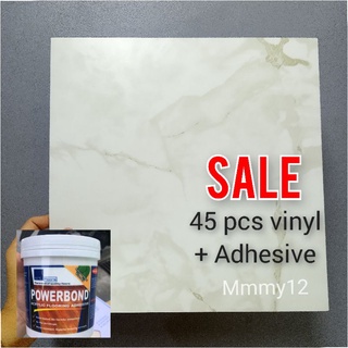 Vinyl Tiles 45pcs with adhesive
