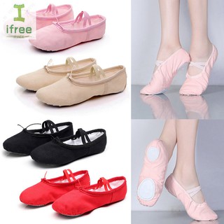 Canvas Soft Ballet Dance Shoes Yoga Shoes Children Girls Women Slippers Shoes