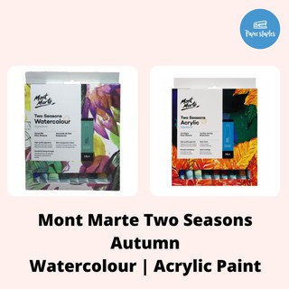 Mont Marte Signature Two Seasons Acrylic , Watercolor paints x18 (12ml)