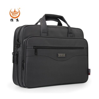 Men Briefcase Laptop Bags Good Nylon Cloth Multifunction Waterproof 15.6" Handbags Business Shoulder