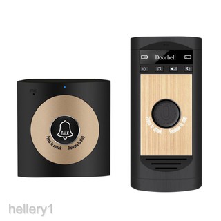 Wireless Intercom Doorbell Set Two-Way Talk Indoor Outdoor Interphone Black 8jke (5)