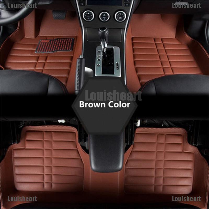 LHPH ❈✲ 5PCS/set Universal Car Auto Floor Mats FloorLiner Front&Rear Carpet (1)